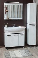 Тумба с раковиной Sanflor Толедо 85, венге, северное дерево светлое