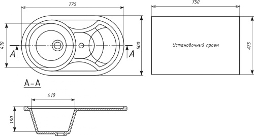 7 680 руб. Мойка кухонная Ulgran U-110-302 песочная фото 3 Мойка кухонная Ulgran U-110-302 песочная фото 3