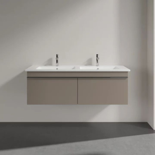 Мебель для ванной Villeroy & Boch Venticello 125 truffle grey, с ручками хром фото 2
