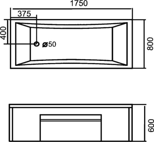 Акриловая ванна Gemy G9076 K 175x80 фото 4 Акриловая ванна Gemy G9076 K 175x80 фото 4