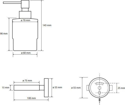 Дозатор Sapho X-Round XB101 фото 2