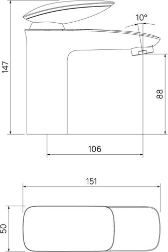 Смеситель IDDIS Stone STOSB00i01 для раковины фото 9