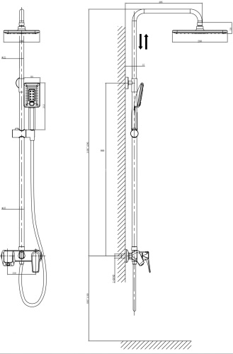 Душевая стойка Rush Nevis NE1735-40 фото 2