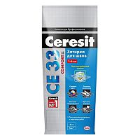 CERESIT CE 33 COMFORT затирка для швов до 6 мм. с антигрибковым эффектом, 07 серый (25кг)