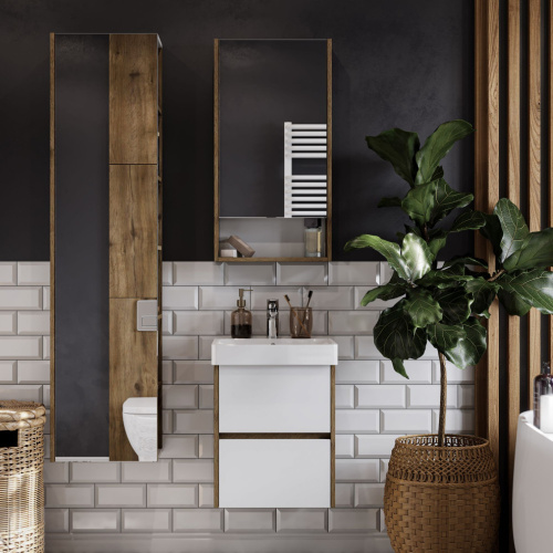 Мебель для ванной AQUATON Сканди 45 дуб рустикальный фото 6