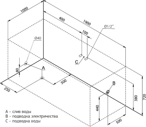 Акриловая ванна Aquanet Vega 00205556 190x100 с каркасом фото 10