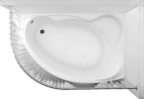 Акриловая ванна Aquanet Jersey 00205329 170x100 R с каркасом фото 2