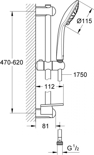 12 450 руб. Душевой гарнитур Grohe Euphoria 110 Duo 27230001 фото 3 Душевой гарнитур Grohe Euphoria 110 Duo 27230001 фото 3