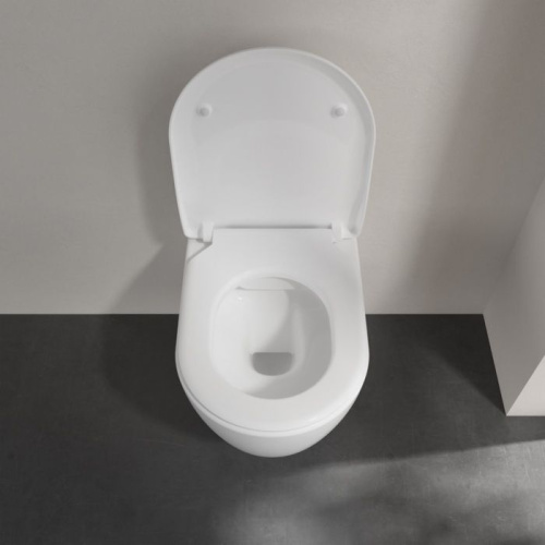 Унитаз подвесной Villeroy & Boch Avento 5656RS01 альпийский белый, безободковый фото 10