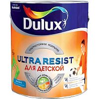 Краска для стен и потолков латексная Dulux Ultra Resist Для детской матовая база BW 5 л.