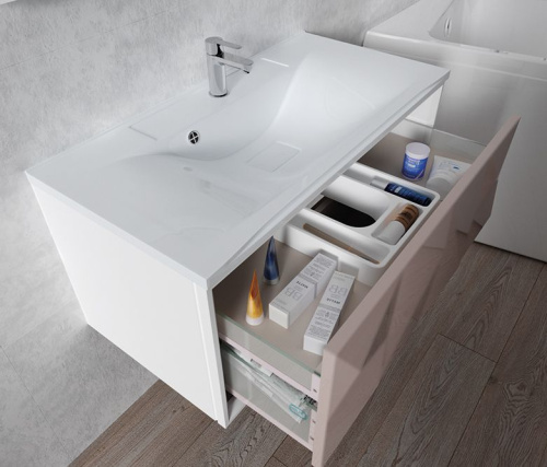 Мебель для ванной Marka One Romb 90П white фото 3