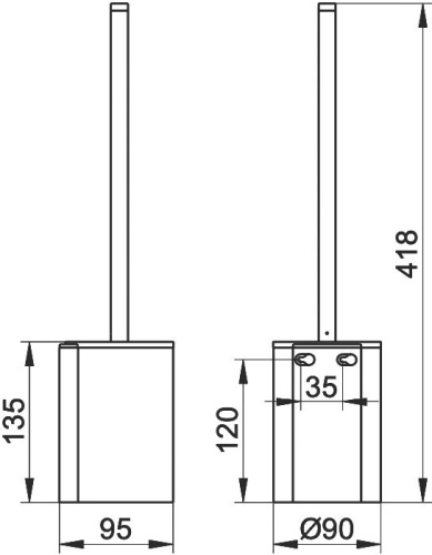 Ершик Keuco Plan 14972370200 черный фото 3
