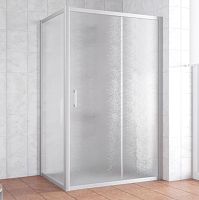 Душевой уголок Vegas Glass ZP+ZPV 140*70 07 02 профиль матовый хром, стекло шиншилла