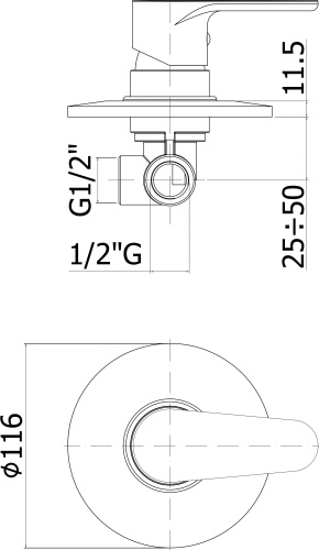4 850 руб. Смеситель Paffoni Green GR010CR С ВНУТРЕННЕЙ ЧАСТЬЮ, для душа фото 2 Смеситель Paffoni Green GR010CR С ВНУТРЕННЕЙ ЧАСТЬЮ, для душа фото 2