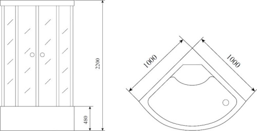 Душевая кабина Timo Standart T-1100 фото 9