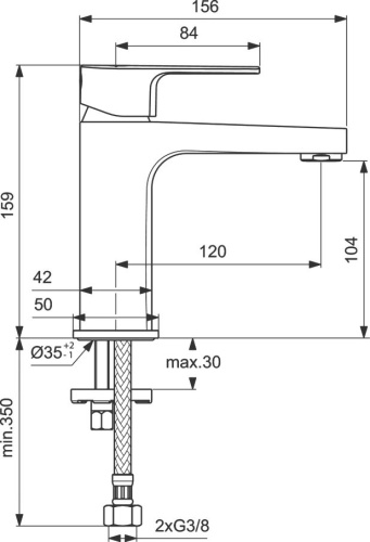 Смеситель Ideal Standard Crafine D BC553AA для раковины фото 3