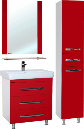 Мебель для ванной Bellezza Рокко 80 напольная, красная