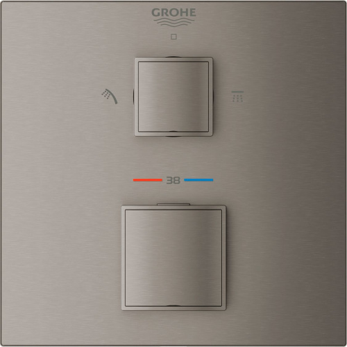 Термостат Grohe Grohtherm Cube 24154AL0 для душа, темный графит