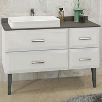 Тумба с раковиной Comforty Империя 120 столешница антрацит