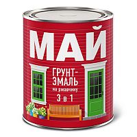МАЙ "3 в 1" грунт-эмаль по ржавчине, серая   (23кг)