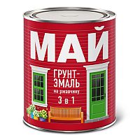 МАЙ "3 в 1" грунт-эмаль по ржавчине, голубая (1,9 кг)