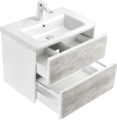 Мебель для ванной Roca Ronda 70 белая, бетон фото 6