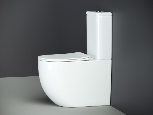 Унитаз-компакт Ceramica Nova Mia CN1801 с микролифтом, безободковый фото 5