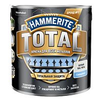 HAMMERITE TOTAL краска для всех видов металлов по ржавчине, глянцевая, RAL 9016 белый (2,2л)