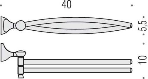 Полотенцедержатель Colombo Design Melo В1212.000 фото 2