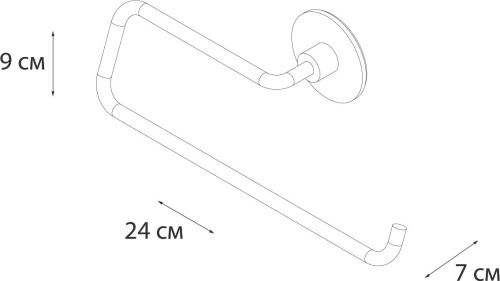 Полотенцедержатель Fixsen Round FX-92110C фото 3