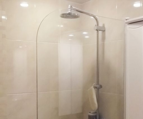 Шторка на ванну GuteWetter Lux Pearl GV-601 правая 80 см стекло бесцветное, профиль хром фото 3