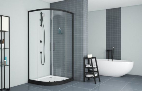 Душевой уголок Bravat Blackline 90х90х200 фото 2