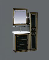 Мебель для ванной Misty Venezia 75 черная патина