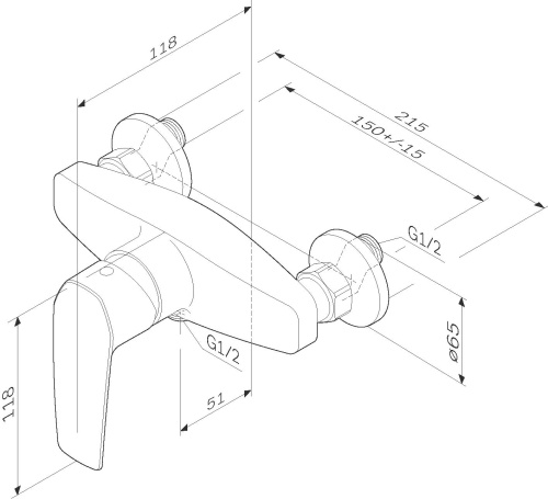 Смеситель AM.PM Gem F90A20000 для душа фото 7