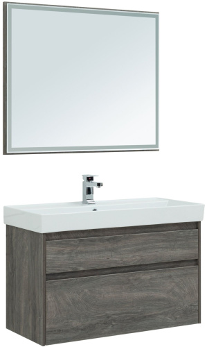 Зеркало Aquanet Nova Lite 100 дуб рошелье фото 6