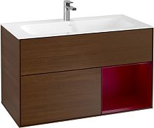 Мебель для ванной Villeroy & Boch Finion G040HBGN 100 с подсветкой и освещением стены