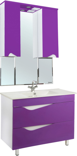 Мебель для ванной Bellezza Эйфория 100 фиолетовая фото 5