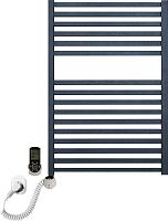 Полотенцесушитель электрический Luxrad Kwadro 065272 72х50 L, черный, терморегулятор selmo smart programm с пультом