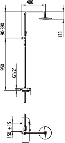 Душевая стойка Clever Nine Elegance 99732 фото 5