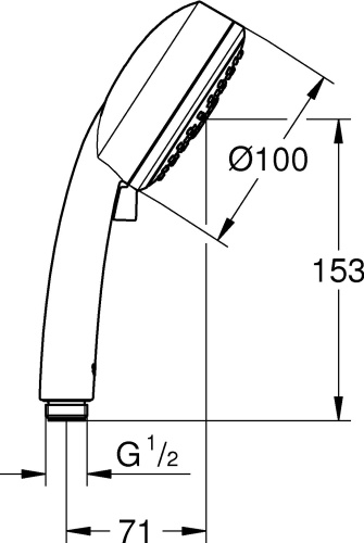 Душевая лейка Grohe Tempesta Cosmopolitan 27574002 фото 2