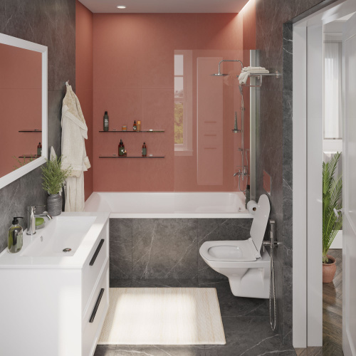 Акриловая ванна STWORKI Стокгольм 170x75 с каркасом фото 14