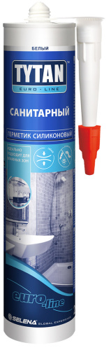 TYTAN EURO-LINE герметик силиконовый санитарный, бесцветный (290мл)