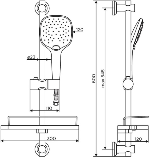 Душевой гарнитур Dorff Prime D0140000 фото 4