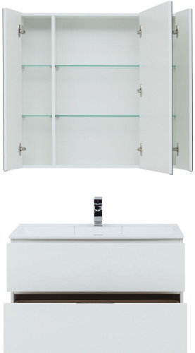 Мебель для ванной Aquanet Алвита 90 белая фото 10 Мебель для ванной Aquanet Алвита 90 белая фото 10