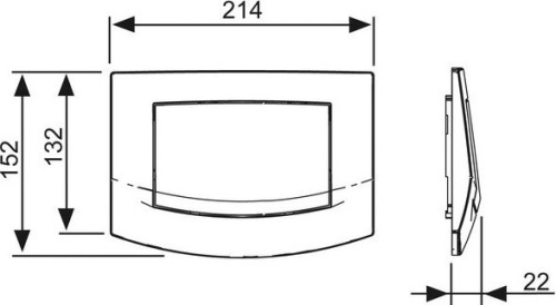 Кнопка смыва TECE Ambia 9240126 хром фото 2