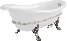 Ванна из искусственного камня Migliore Bella 26990 170x80 белая, хром