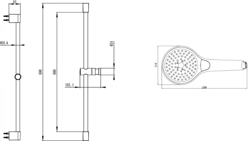 Душевой гарнитур Villeroy & Boch Embrace Plus TVS1086000361 фото 2