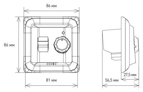 Терморегулятор IQ Watt Thermostat M белый фото 2