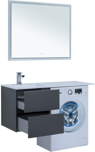 Мебель для ванной Aquanet Алвита 48 серый антрацит фото 11