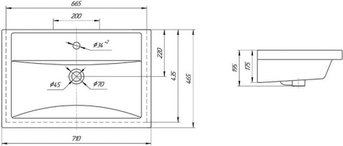 Мебель для ванной 1MarKa Nuvo 70Н напольная, белый глянец фото 7